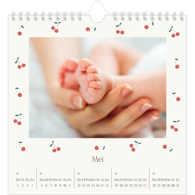 Jaarkalenders vierkant — Gelukzalig kers [omslag]