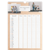 A3 Familieplanners — Natuurlijke handcraft - gezinsplanner 5 personen [Maart]