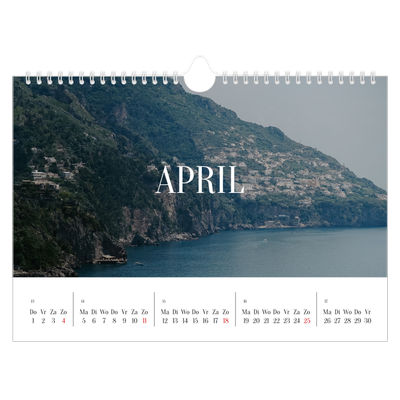 Fotokalender A4 — Eindeloze ontsnapping [April]