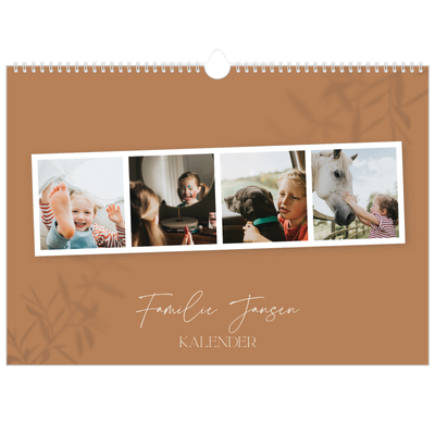 Fotokalender A3 — Warme aardetinten [omslag]