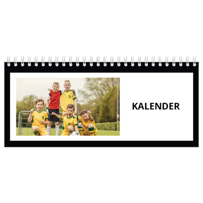 Bureaukalenders — Compleet zwart kader [omslag]