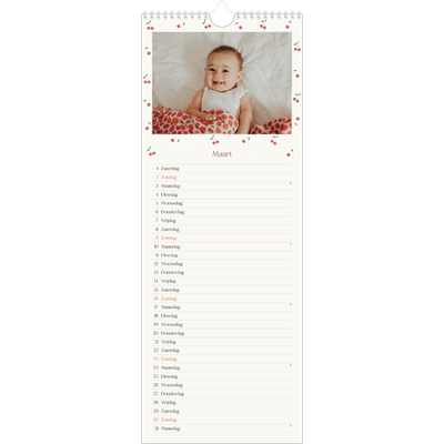 Smalle kalender  — Gelukzalig kers [Maart]