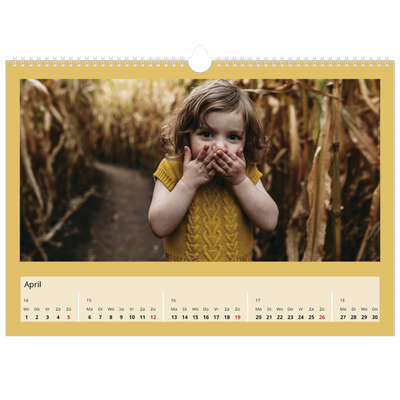 Fotokalender A3 — Aardetinten [April]