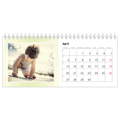 Bureaukalenders — Aquarel achtergronden [April]