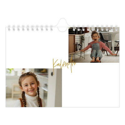 Fotokalender A5 — Goudkleurige letters [omslag]