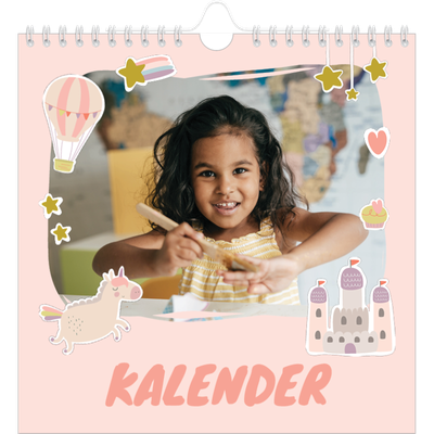 Jaarkalenders vierkant — Regenboog eenhoorn [omslag]