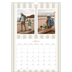 A3 Jaarkalenders — Schrift en strepen [Maart]
