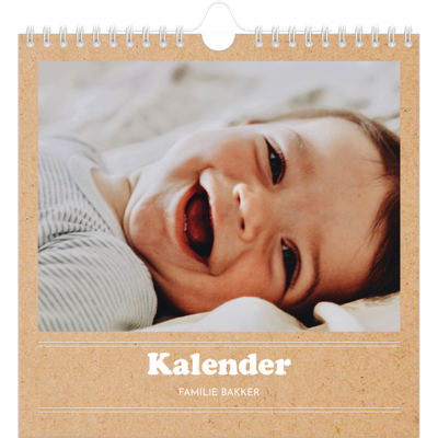 Jaarkalenders vierkant — Magazine stijl [omslag]