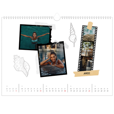Fotokalender A3 — Plakboek flair [April]