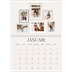 Fotokalender A4 Dubbel (30 x 40 cm) — Fotowand gallerij [Januari]