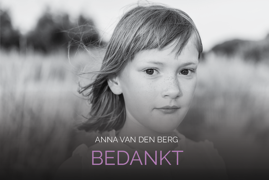 Bedankkaarten — Gekleurde woorden