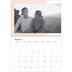 Fotokalender A4 Dubbel (30 x 40 cm) — Kleur frames [Februari]