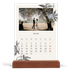 Bureaukalender met houten standaard  — Inkt & klimop [Maart]