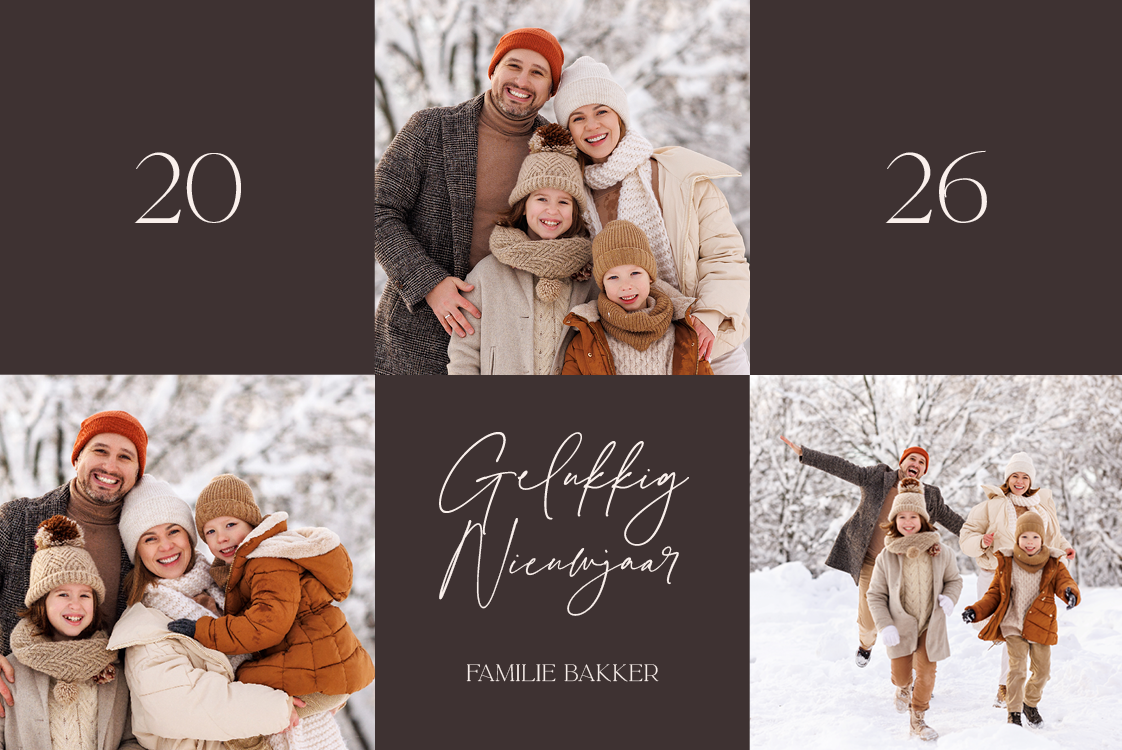 Fotokaarten — Geruite foto's