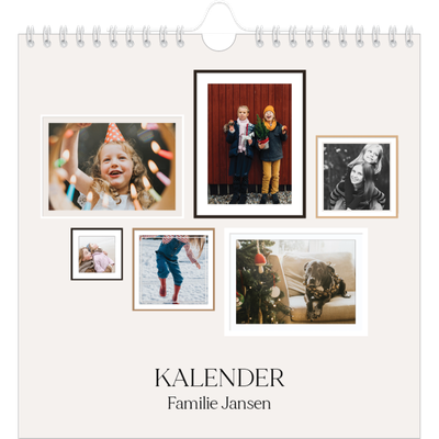 Jaarkalenders vierkant — Fotowand gallerij [omslag]