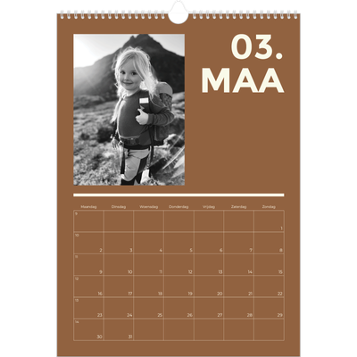 A3 Jaarkalenders — Modern en gedurft [Maart]