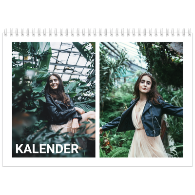 Fotokalender A4 Dubbel (30 x 40 cm) — Grote maandaanduiding [omslag]