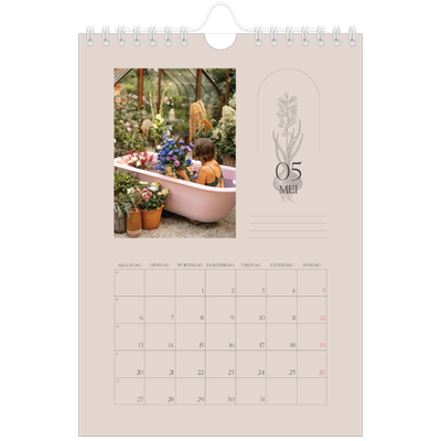 Fotokalender A5 — Simpel botanisch [omslag]