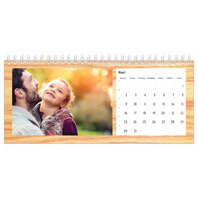 Bureaukalenders — Houtpatroon [Maart]