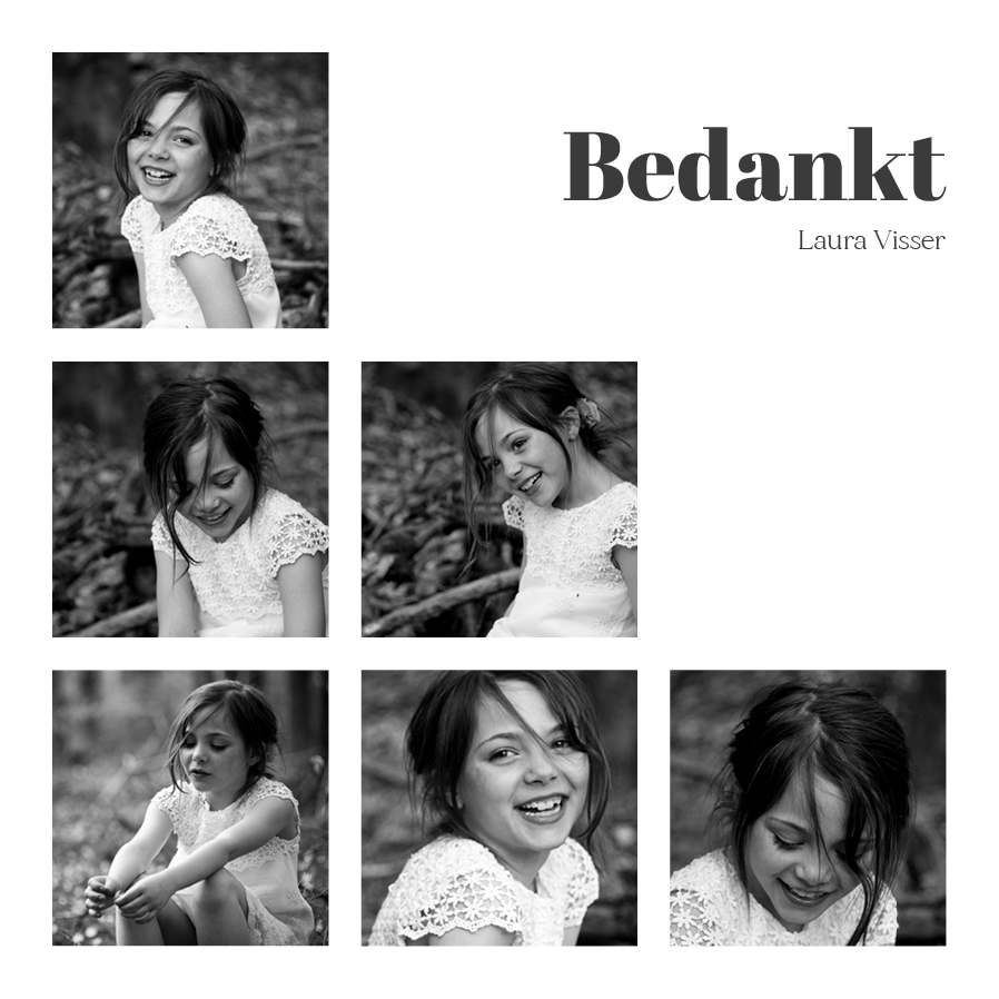 Bedankkaarten — Diagonale datum