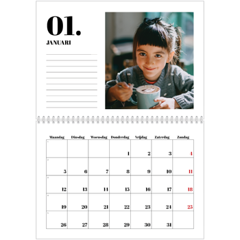 Fotokalender A4 Dubbel — Serif en momenten