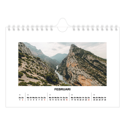 Fotokalender A5 — Eenvoudige foto [Februari]