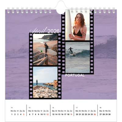 Jaarkalenders vierkant — Zin in avontuur [April]