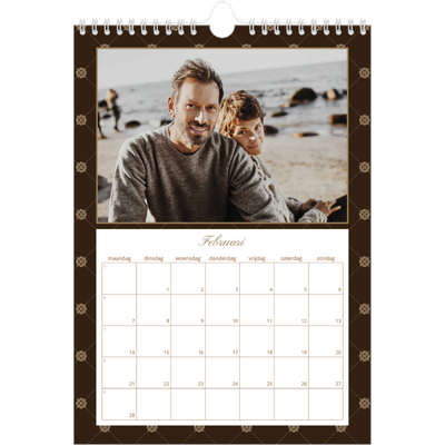 Fotokalender A4 (20 x 30 cm) — Vintage zwart-wit [Februari]