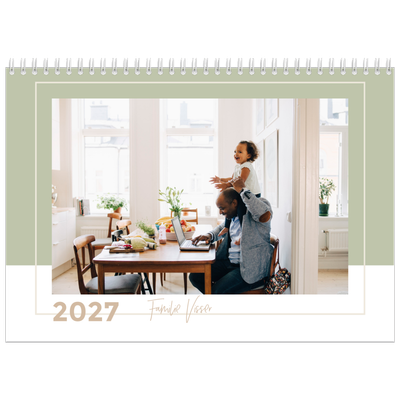 Fotokalender A4 Dubbel (30 x 40 cm) — Aardse frames [omslag]