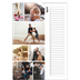 Verjaardagskalenders A3 — Collage in blokkenpatroon [April]
