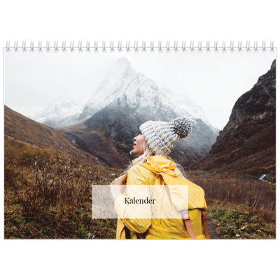 Fotokalender A4 Dubbel (30 x 40 cm) — Klassieke kalender [omslag]