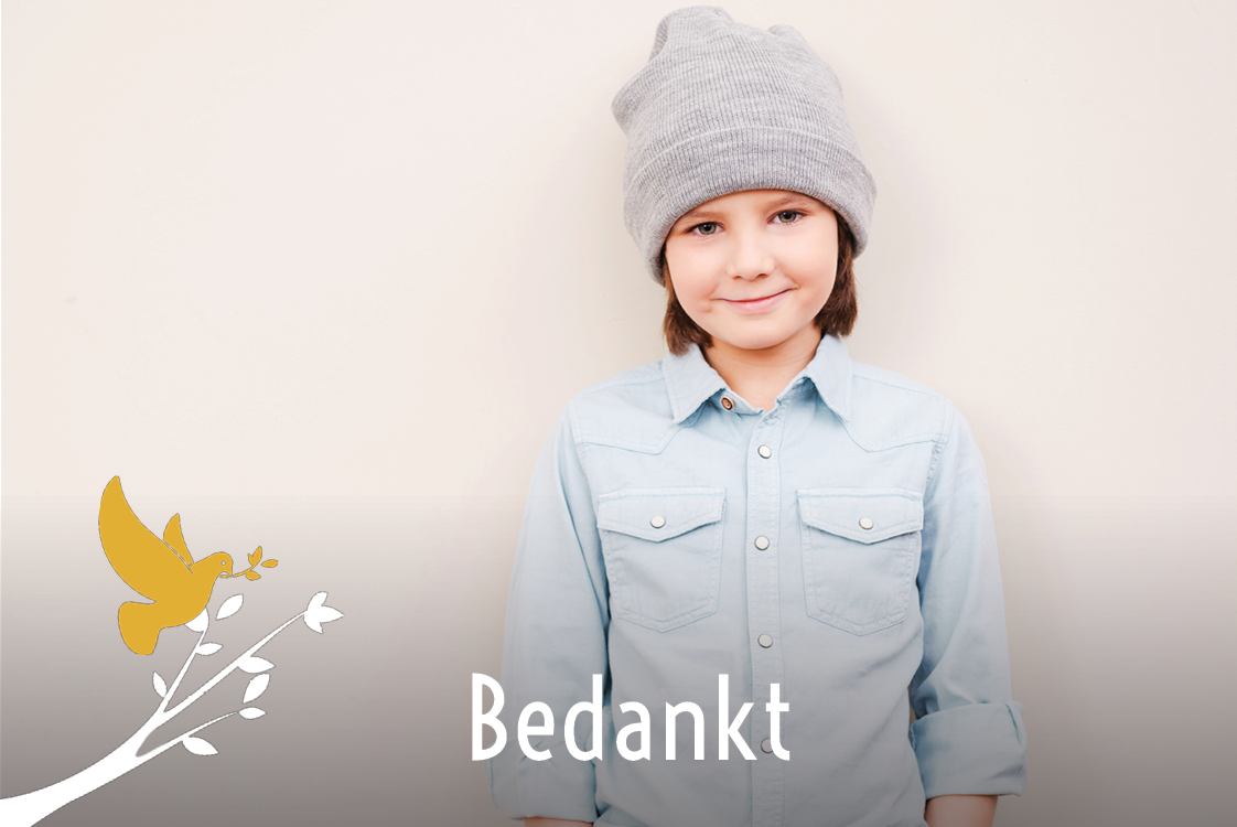 Bedankkaarten — Gele duif