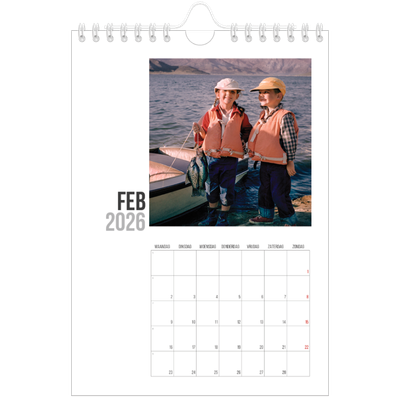 Fotokalender A5 — Verkorte tekst [Februari]