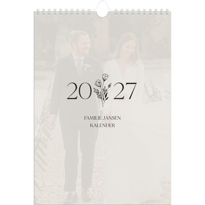 Fotokalender A4 (20 x 30 cm) — Initialen in bloei [omslag]