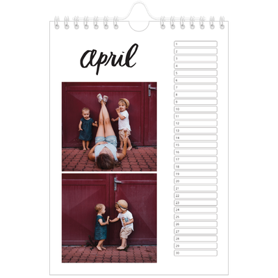 Fotokalender A5 — Handgeschreven letters [April]