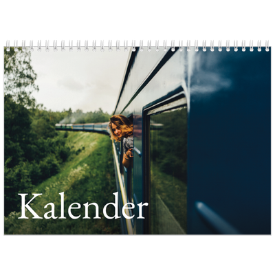 Fotokalender A4 Dubbel (30 x 40 cm) — Eenvoudige letters [omslag]