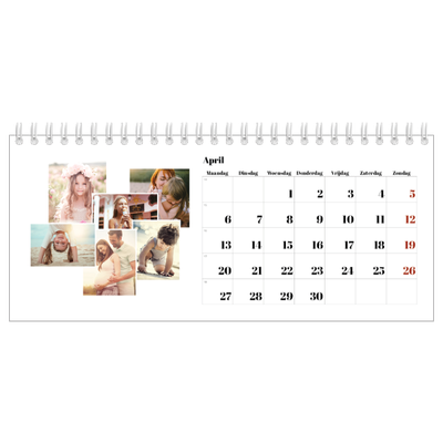 Bureaukalenders — Collage shapes [April]