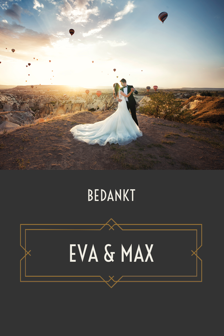 Bedankkaarten — Gatsby naamblok