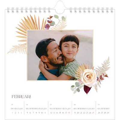 Jaarkalenders vierkant — Bohemian [Februari]