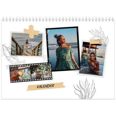 Fotokalender A4 Dubbel (30 x 40 cm) — Plakboek flair [omslag]