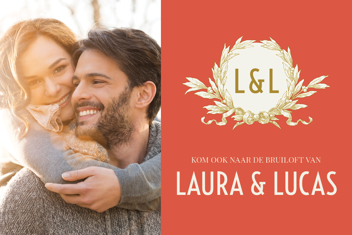 Uitnodigingen — Goud & Rood