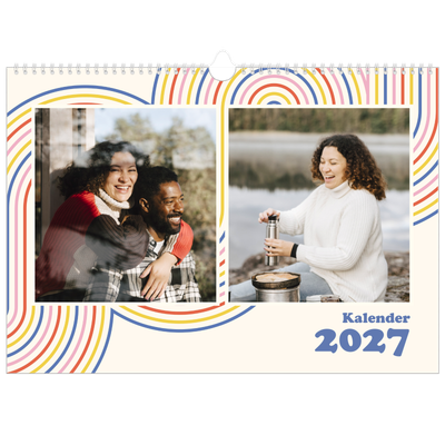 Fotokalender A3 — Retro strepen [omslag]