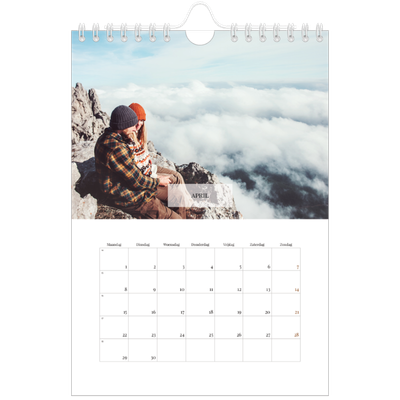 Fotokalender A5 — Klassieke kalender [April]