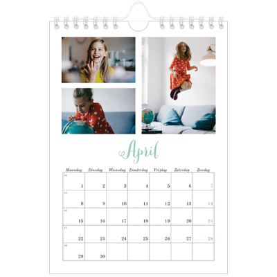 Fotokalender A5 — Hallo wereld [April]