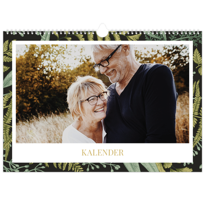 Fotokalender A3 — Gebloemd behang [omslag]