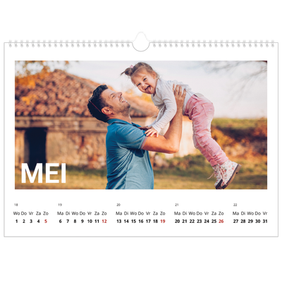 Fotokalender A3 — Grote maandaanduiding [omslag]