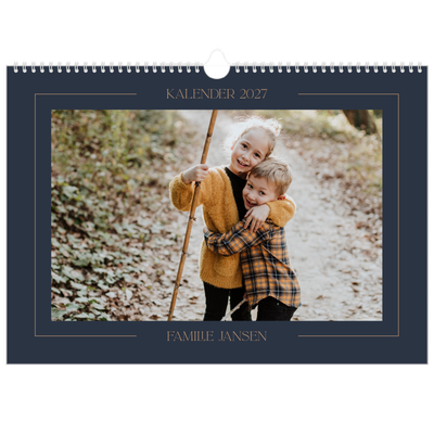 Fotokalender A3 — Pruisisch blauw [omslag]