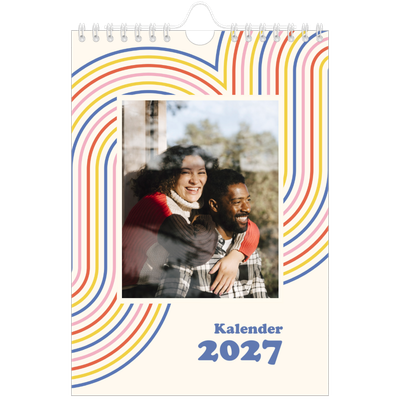 Fotokalender A5 — Retro strepen [omslag]