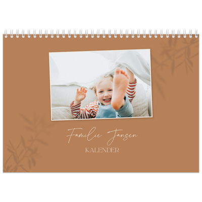 Fotokalender A4 Dubbel (30 x 40 cm) — Warme aardetinten [omslag]
