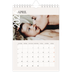 Fotokalender A5 — Overlappende tekst [April]